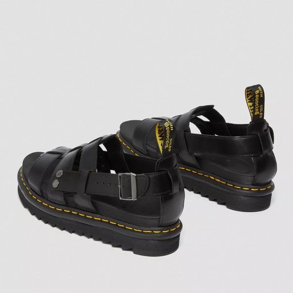 Dr. Martens Terry Men\'s Size 9 Black Leather Fisherman Sandals (size info below) main image 5
